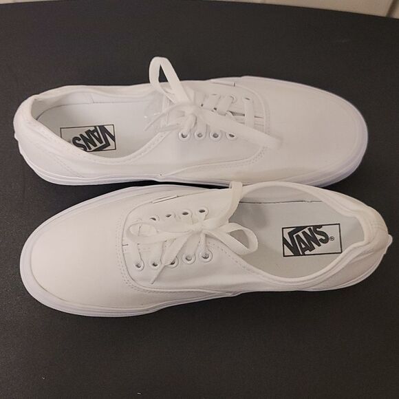 BRAND NEW VANS UNISEX AUTHENTIC CANVAS LACE-UP SNEAKERS CASUAL PLIMSOLLS SHOE - Picture 8 of 16